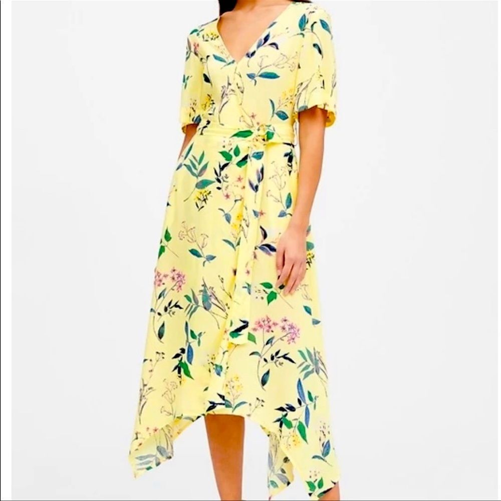 Banana Republic Handkerchief Hem Wrap Dress